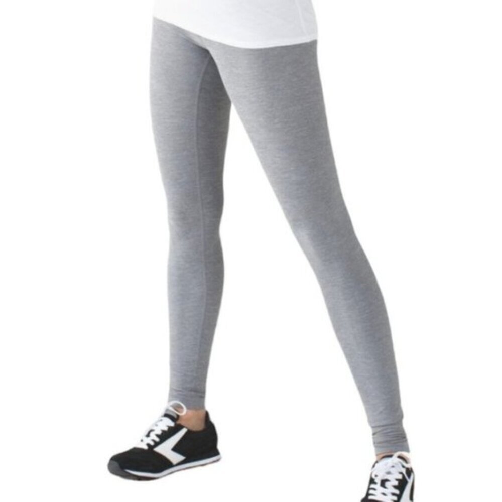 Lululemon Wunder Under Pant III Heathered Slate size 4 - Picture 2 of 11